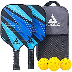 $31.19* | JOOLA Ben Johns Pickleball Set w/ 2x Paddles, 4x Pickleballs & Bag (Blue Set) at Amazon