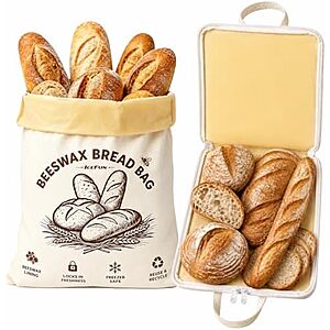 $11.99* | 2-Pk IceFun Beeswax Bread Bag w/ U-Zipper & Dual Handles at Amazon
