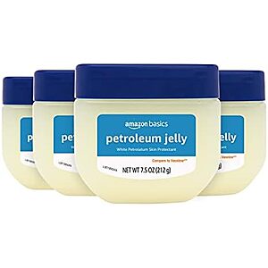 [SnS, AC] $4.51* | 4-Pk 7.5-Oz Amazon Basics White Petroleum Jelly (Unscented) at Amazon
