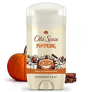 $3.17** | 3-Oz Old Spice Men's Aluminum Free Deodorant (Pumpkin Spice) at Amazon