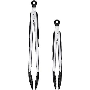 [NEW, AC] $17.64 | OXO Good Grips 2-Piece Tongs with Nylon Heads Set at Amazon