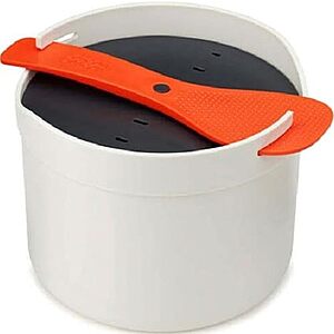 [AC] $14.04 | Joseph Joseph M-Cuisine Microwave Rice Cooker Steamer 2 Liter/8.5 Cup - Stone/Orange at Amazon