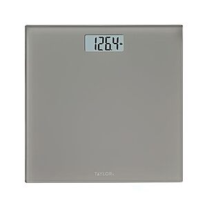 Taylor Digital Bathroom Scale (Mid Gray) $9.98 + Free Shipping w/ Prime or on orders over $35