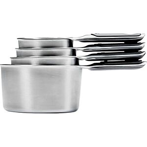 [NEW, AC] $15.84 | OXO Good Grips 4 Piece Stainless Steel Measuring Cups with Magnetic Snaps & More at Amazon