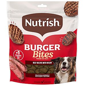 12-Ounce Rachael Ray Nutrish Burger Bites Soft Dog Treats (Beef & Bison Recipe) $5.93 w/ S&S + Free Shipping w/ Prime or on $35+