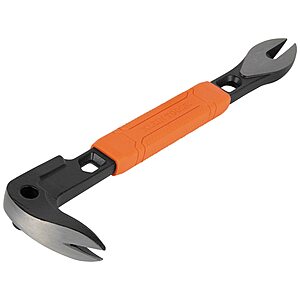 Klein Tools Nail Puller with Integrated Dimpler, 10-Inch one_size in Orange | 66092 $13.98
