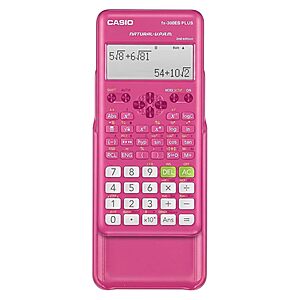 Casio FX-300ESPLSB Scientific Calculator (Pink) $9.79 + Free Shipping w/ Prime or on $35+