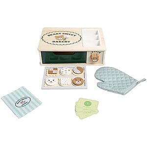 $9.24* | 25-Piece Pearhead Wooden Bakery Montessori Pretend Play Toy Set w/ Oven & Cookie Baking Set at Amazon