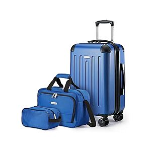 Amazon Basics 3-Piece Luggage Set(Navy Blue) $38.99 + Free S&H w/ Prime at Woot!