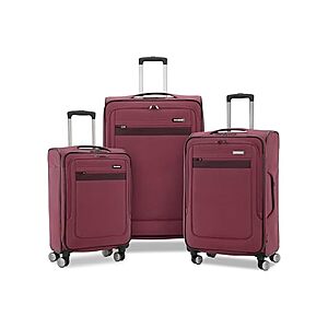 $119.99: Samsonite Ascella 3.0 Softside Expandable Luggage with Spinner Wheels, 3-Piece Set (20/25/28), Mauve Haze at Woot!