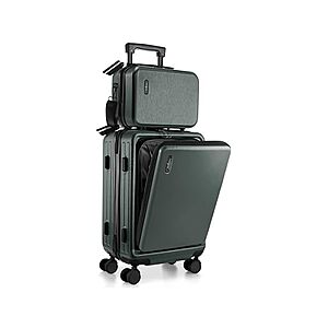 $46.99: 2-Piece TRAVELARIM Expandable Hard Spinner Suitcase Luggage Set w/ USB Port(Green) at Woot!