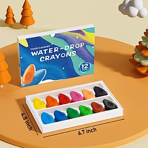 Crayons for Toddlers 1-3, 12 Colors, Non-Toxic, Unbreakable Easy-Grip $6.50 - Amazon