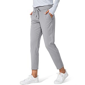 Women's Pants 2 Deep Pockets 7/8 Stretch Sweatpants $19.94