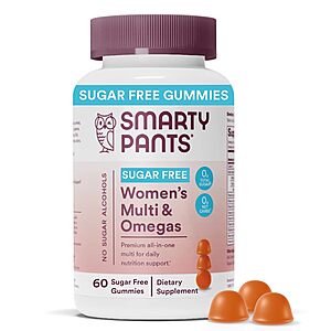 60-Count SmartyPants Women's Sugar-Free Multivitamin Omegas Gummies $11.00 + Free Shipping w/ Prime or on $35+