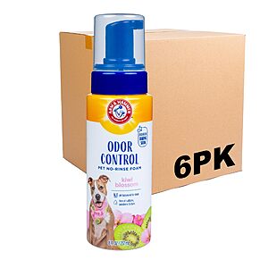 6-Pack 8-Oz Arm & Hammer Odor Control No-Rinse Dog Foam (Kiwi Blossom) $19.98 ($3.33 Ea) w/ S&S + Free Shipping w/ Prime or on $35+