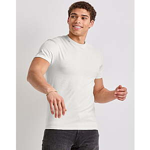 $3.82: Hanes Originals Men's Cotton Crewneck T-Shirt Short Sleeve Lightweight Soft(White, XL) at Walmart.com