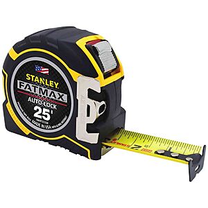 FREE after rebate Bomgaars Stanley FatMax Auto Lock Tape Measure 25 ft $15