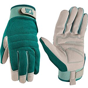$9.79: Wells Lamont Women's Synthetic Hybrid Work Gloves, Comfort Closure, Large at Amazon
