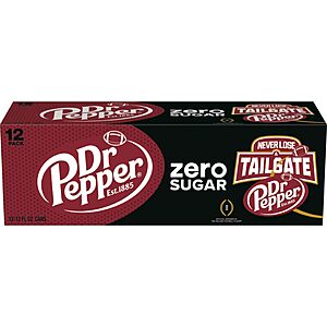 Dr Pepper, Zero Sugar : 5 cases $19.82 w/ S&S