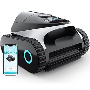 C1 Cordless Pool Cleaner Robot with 180 Mins, Powerful Triple-Motor Suction, Wall & Waterline Deep Cleaning $259.99