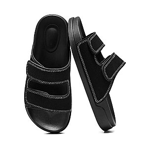 Amazon – Women's Adjustable Double-Strap Slide Sandals $14.39 w/ Code