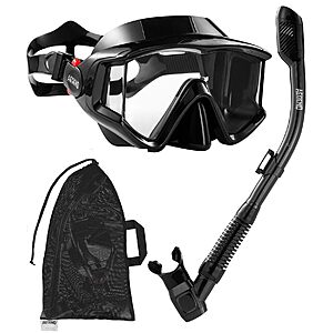Amazon – Aegend Anti-Fog Snorkeling Mask & Dry Snorkel Set $11.49 w/ Code