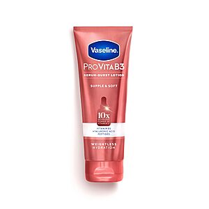 [S&S] Vaseline Pro VitaB3 Serum Burst Body Lotion Supple & Soft 7.5oz $1.18