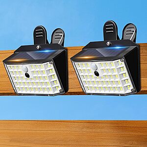 Thumok 176-LED 600-Lumen Clip-On Solar Motion Sensor Lights: 2-Count $13.79 ($6.90 each) or 4-Count $19.05 ($4.76 each) + Free Shipping w/ Prime or on $35+