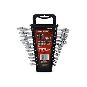 Ultra Steel UW16321J 11pc Combination Wrench Set $12.99 + Free S&H w/ Prime at Woot!