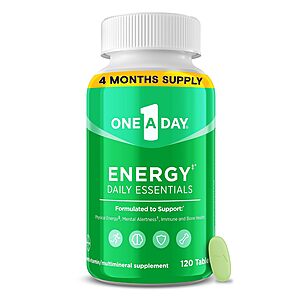 Select Accounts: 120-Count One A Day Energy Multivitamin Tablets $9.55 w/ S&S + Free Shipping w/ Prime or on $35+