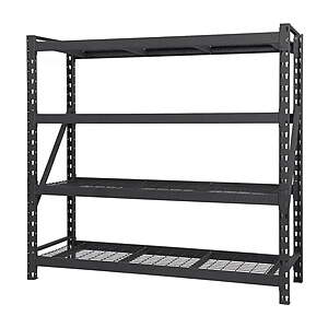 $159.99 Starts 8/26 SAMS CLUB (10K Lb Capacity-2500lb per shelf) Member's Mark 4 Shelf Industrial Storage Rack, 77" W x 24" D x 72" -