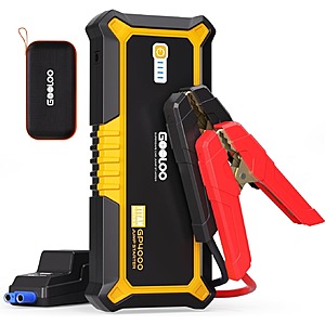 GOOLOO GP4000 Jump Starter 4000A SuperSafe Lithium Jump Box $80 + FS