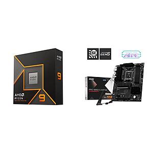 AMD Ryzen 9 9900X + MSI PRO B850-S WIFI6E + Cooler Master Elite Liquid 240 CPU AIO Cooler $327.98