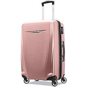 [NEW, AC] $110.11 | Samsonite Winfield 3 DLX Hardside Expandable Luggage with Spinners, Checked-Medium 25-Inch, Rose at Amazon