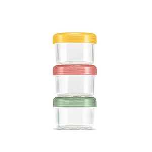3-Pack 4-Oz Ello Color Lock Glass Condiment Containers w/ Lids (Desert) $4.95 & More + Free Shipping w/ Prime or $35+