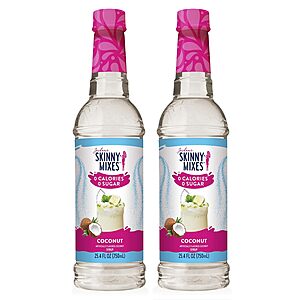 2-Pack 25.4-oz Jordan's Skinny Mixes Zero Calorie Coconut Flavoring Syrup $8.99 ($4.49/Each) + Free Shipping w/ Prime or on $35+