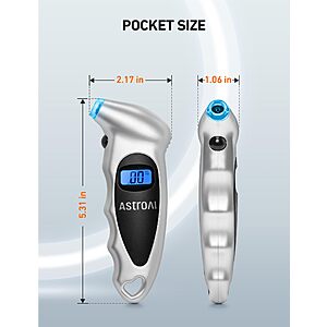 AstroAI Digital Tire Pressure Gauge 150PSI, ±1PSI Accuracy for Car Truck $4 AC + Free Shipping