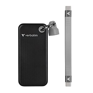 $149.99 - Verbatim Pocket 1TB External SSD USB 3.2 Gen 2 Up to 1000MB/s Portable External Solid State Drive