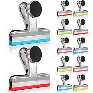10-Count HOUSE AGAIN 3" Magnetic Stainless Steel Chip Clips w/ Silicone Covers (5 Colors) $7.99 + Free Shipping w/ Prime or on $35+