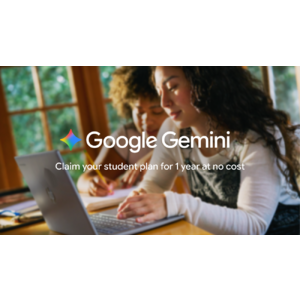 One year of a Google AI plan free of charge for eligible college students