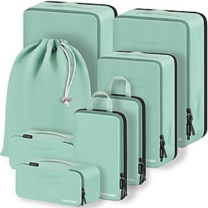 8-Pack Lumesner Travel Compression Packing Cubes $13.59 + Free Shipping w/ Prime or on $35+