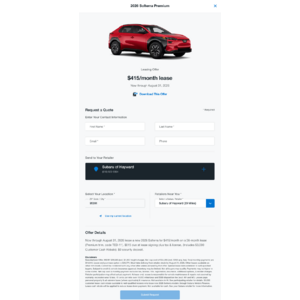 [YMMV] 2026 Solterra Premium $415/ month lease, see details - Offer end 08/31/2026