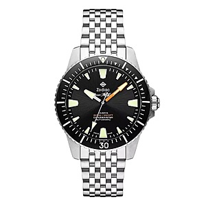 Zodiac Super Sea Wolf Pro-Diver COSC Automatic Black Dial Men's Watch $698.50 + $9.82 Shipping