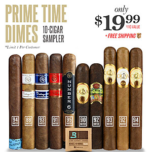 Prime Time Dimes 10-Cigar Sampler~$19.99 @ Cigar Page~Free Shipping!