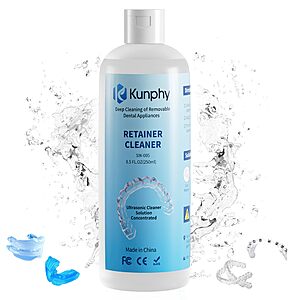 Ultrasonic Retainer Cleaner Solution for Ultrasonic Denture Cleaner-Professional Cleaning $6.99