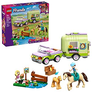 279pcs LEGO Friends Horse & Baby Foal Trailer Building Toy (42695) $20.99 + Free S&H w/ Prime or $35+