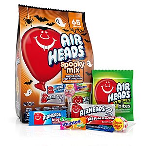 65-Piece Airheads Spooky Halloween Candy Mix $7.62 w/ S&S + Free Shipping w/ Prime or on $35+