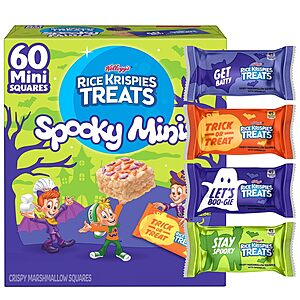 60-Count Rice Krispies Treats Spooky Mini Halloween Snack Bars $8.70 + Free Shipping w/ Prime or on $35+