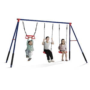 3-Piece Delta Children FunZone Outdoor Metal Swing Set $62.72 + Free Shipping