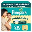 Pampers Swaddlers Ultra Diapers Sizes 1 - 2 $32.99 free shipping Costco.com